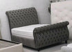 Swan Chesterfield Crushed Velvet Bedframe