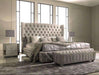 SULTAN WINGBACK CURVED BEDFRAME IN PLUSH VELVET
