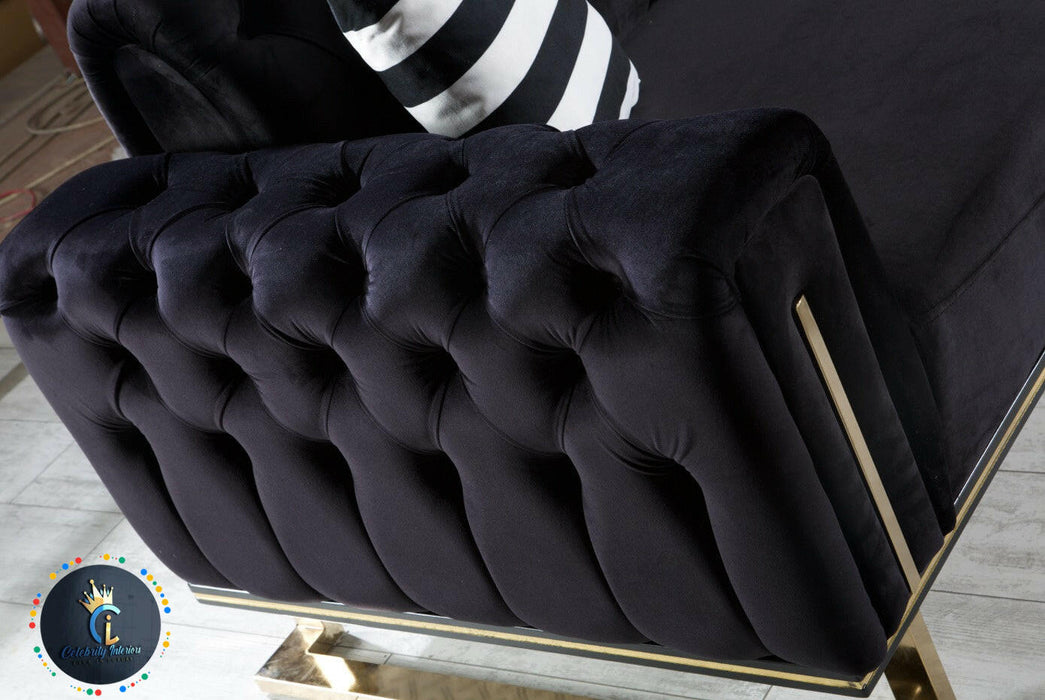 Chrometrimsofa goldtrimsofa velvetsofa dubaisofacollection plushvelvetsofas luxurysofa uniquesofas furniture sofas sofa cornersofa 3+2sofa homedecor design interiordesign livingroom home furnituredesigns love bespoke bespokesofas