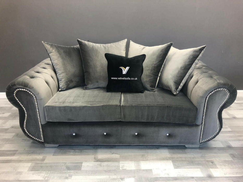 Rino 3+2 sofa range in plush velvet