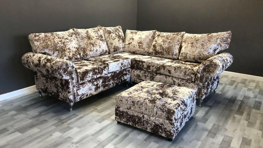 Balmein exclusive plush velvet corner sofa range