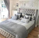 Luxe Bedframe Crushed Velvet/Plush Velvet