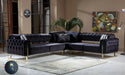 scarlet corner sofa range in plush velvet