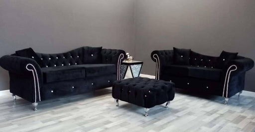 Onyx plush velvet sofa range 3+2