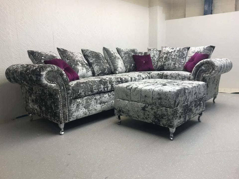 Balmein exclusive plush velvet corner sofa range