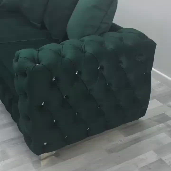 Ashton premium plush velvet corner sofa range