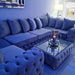 ASHTON FRENCH VELVET U SHAPE CORNER SOFA RANGE