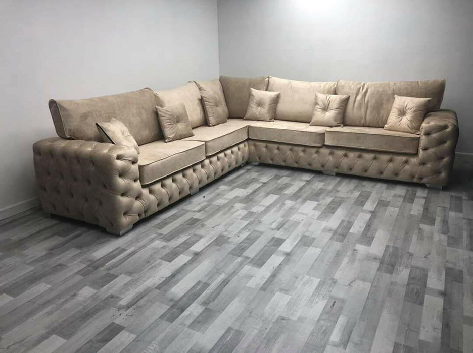 Ashton premium plush velvet corner sofa range
