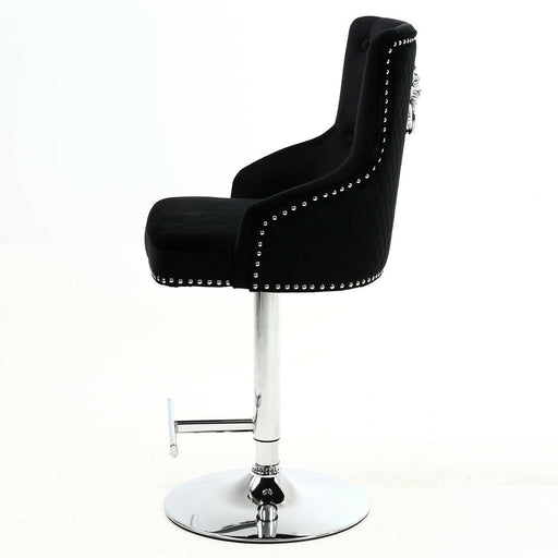 Majestic Bar Stool in Black Velvet