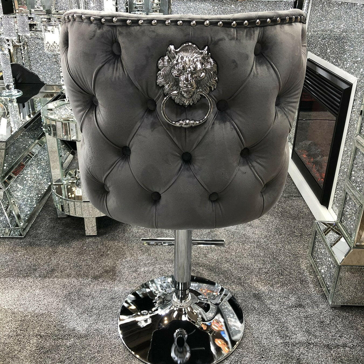Bar stools with knocker on back clearance