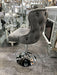 Valentino bar stool- plush velvet - lion knocker