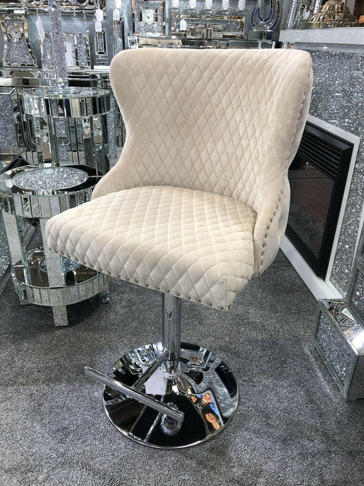 Valentino Luxury Lion Knocker Back Barstool