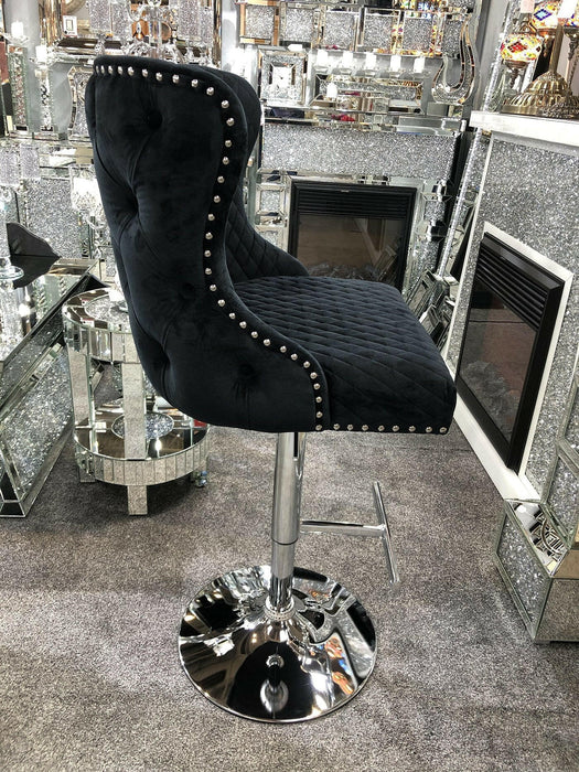 Valentino Luxury Lion Knocker Back Barstool