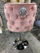Valentino bar stool- plush velvet - lion knocker