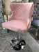 Valentino bar stool- plush velvet - lion knocker