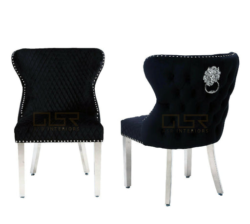 Valentino velvet dining chair