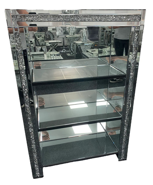 Diamond shaped discount shelving unit