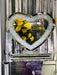 Crushed Diamond LED Heart Dresser Mirror