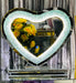 Crushed Diamond LED Heart Dresser Mirror