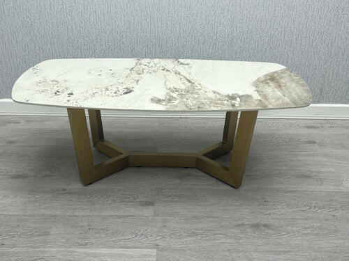 Sorrento Oval Sintered Stone Dining Table + Victoria Velvet Dining Chairs
