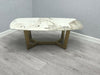 Sorrento Oval Sintered Stone Dining Table + Victoria Velvet Dining Chairs