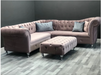 Raphael plush velvet corner sofa range