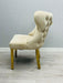 Valentino Gold Detailing Knocker back Dining Chairs