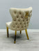 Valentino Gold Detailing Knocker back Dining Chairs