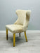 Valentino Gold Detailing Knocker back Dining Chairs