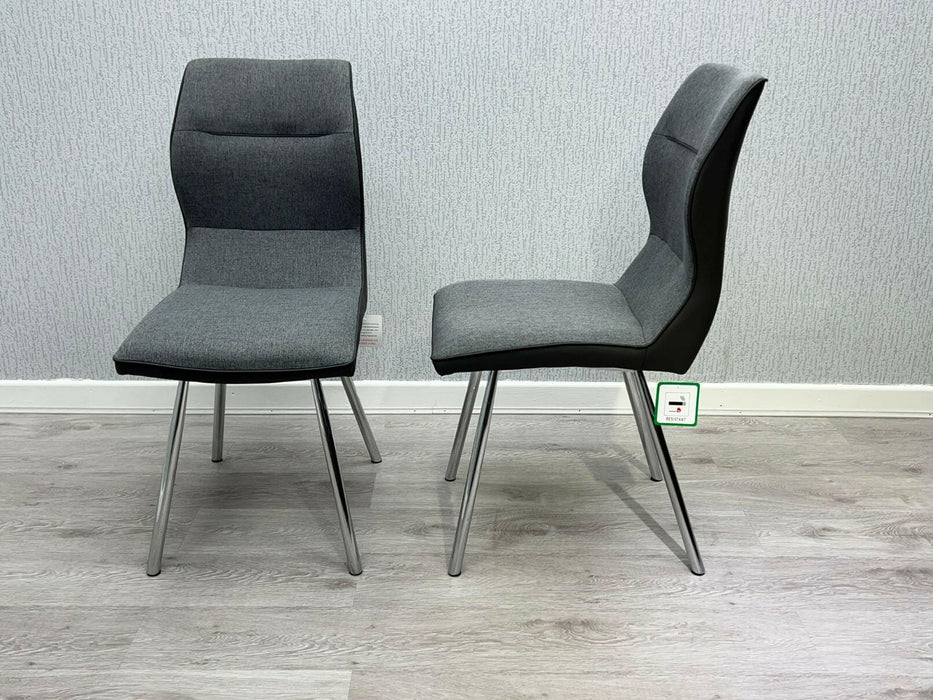 Zermatt Extendable Dining Table(160 – 200) (Grey Ceramic) with 6 Zermatt Chairs