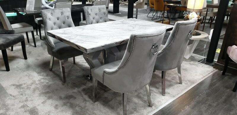 Majestic Grey Marble Dining Table only