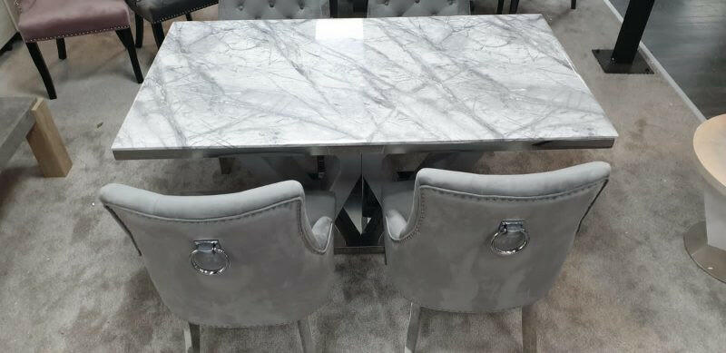 Majestic Grey Marble Dining Table only