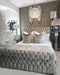 Dicaprio Sleigh Crushed Velvet Bedframe