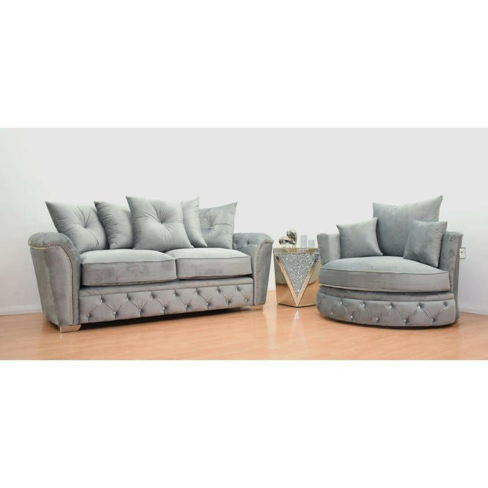 Rachel 3+2 plush velvet sofa range