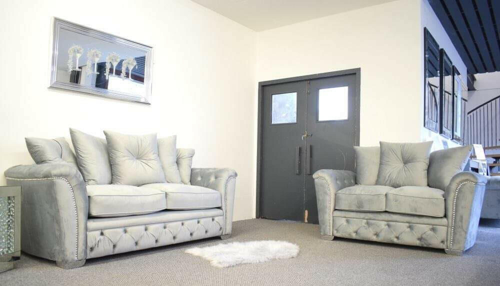 Rachel 3+2 plush velvet sofa range