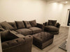 Rachel glitter plush velvet corner sofa range