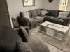 Rachel glitter plush velvet corner sofa range