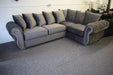 Rino plush velvet corner sofa