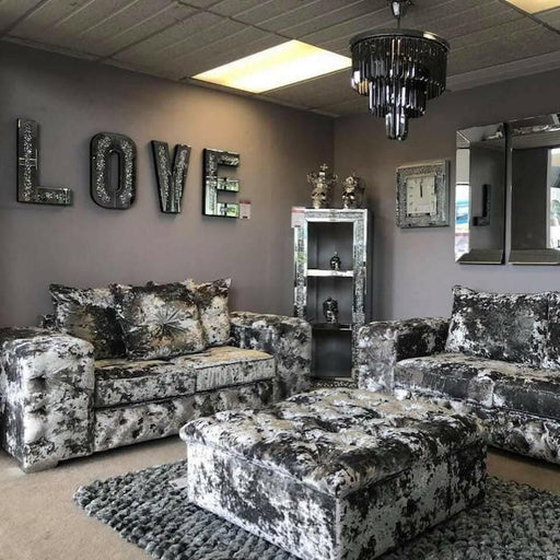 Ashton premium lustro crush velvet 3+2 sofa set Chromesofa mercurylustro sofa lustro bespoke home homedecor crushedvelvetsofa crushedvelvet 3+2sofa shinysofa sofawithdiamonds interiordesign livingroom furnituredesign furniture fyp trend christinamarone studding beautiful love 