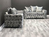 Ashton premium 3+2 lustro crushed velvet sofa range