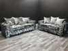 Ashton premium 3+2 lustro crushed velvet sofa range