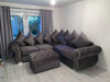 Rino plush velvet corner sofa