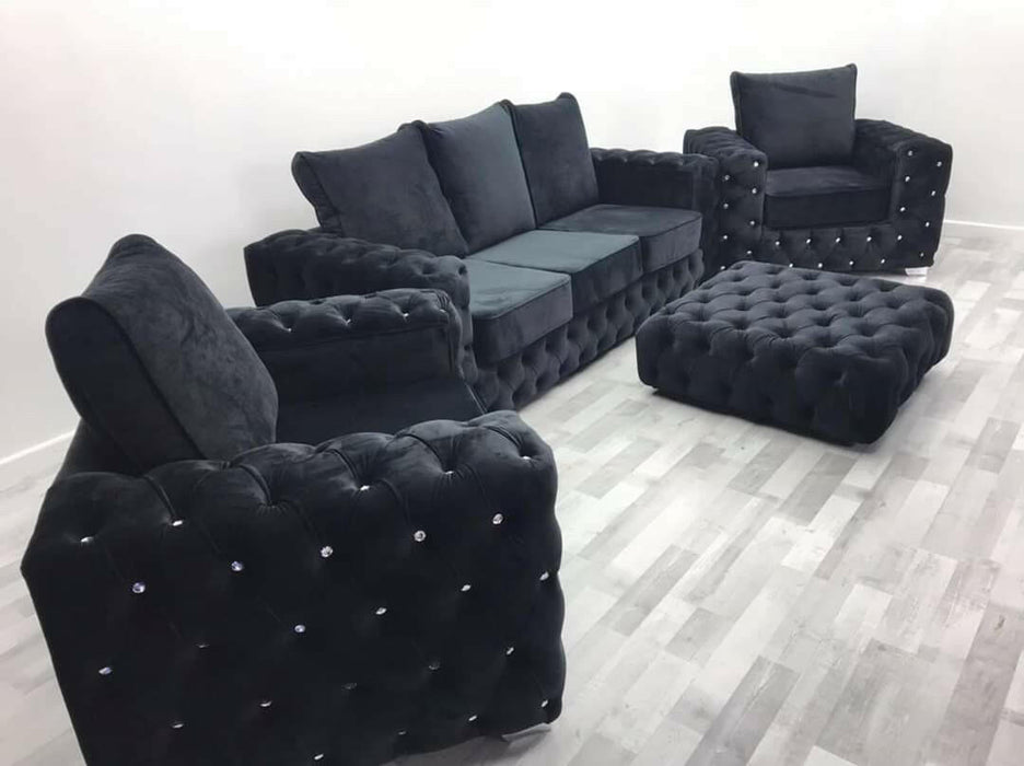 Ashton premium plush velvet 3+2 sofa range