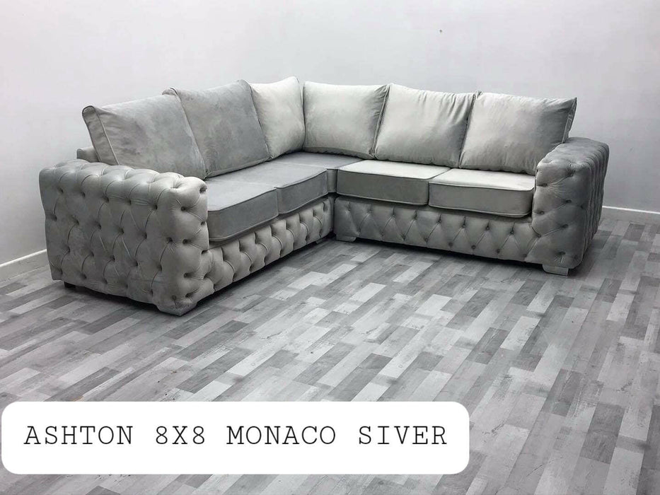Ashton premium plush velvet corner sofa range