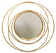 Fancy Gold Wall Mirror Round