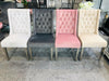 Kyoto velvet wing back dining chair