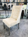 Kyoto velvet wing back dining chair