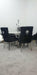 Majestic Grey Dining Chairs Lion Knocker Chrome Legs