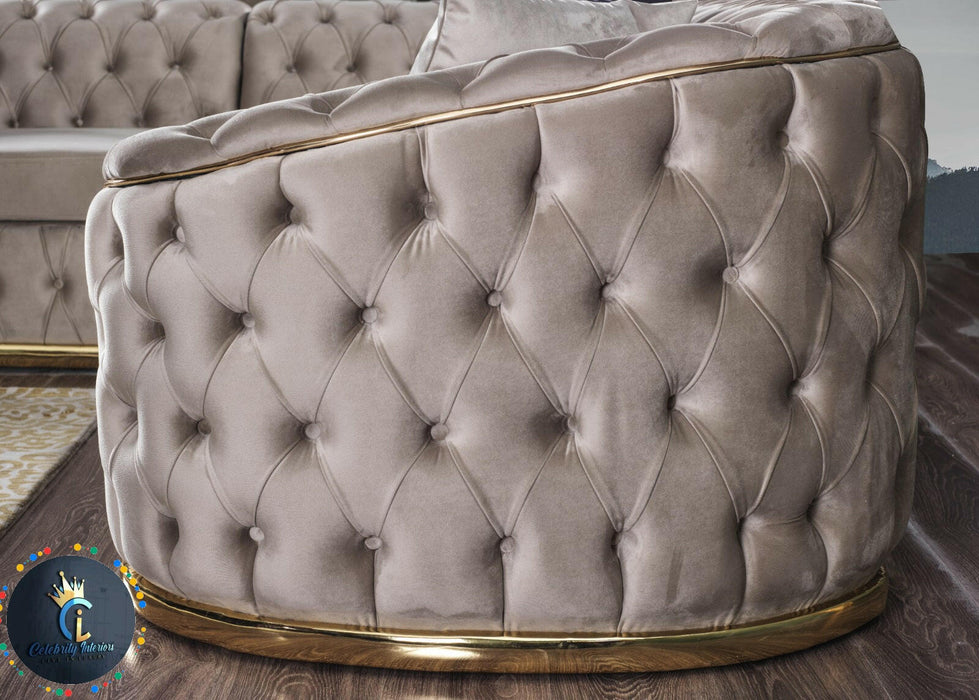 Khalifah 2 Seater Sofa plush velvet