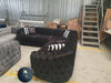 Khalifah corner sofa range plush velvet - choose combination